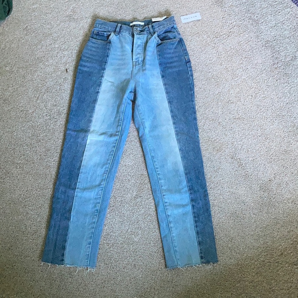 Pacsun Two Tone Straight Leg Jeans NWT